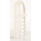 Прозрачная закрытая гелевая насадка - 13,5 см. - Toyfa Basic - в Набережных Челнах купить с доставкой