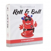 Стимулирующий презерватив-насадка Roll   Ball Strawberry - Sitabella - купить с доставкой в Набережных Челнах