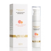 Универсальный массажный гель-смазка Allover Delicious Massage Gel с ароматом персика и аброкоса - 50 мл. - YESforLOV - купить с доставкой в Набережных Челнах