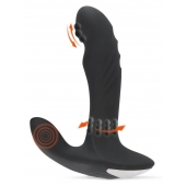 Черный вибромассажер простаты с функцией римминга Plug with Perineum Stimulator - 16,6 см. - Orion - в Набережных Челнах купить с доставкой