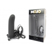 Черный страпон с вибратором Mojo Ghia - Seven Creations - купить с доставкой в Набережных Челнах