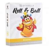 Стимулирующий презерватив-насадка Roll   Ball Banana - Sitabella - купить с доставкой в Набережных Челнах