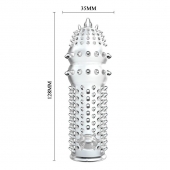 Закрытая прозрачная насадка Crystal sleeve - 14,2 см. - Erowoman-Eroman - в Набережных Челнах купить с доставкой