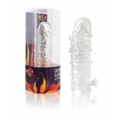 Закрытая прозрачная рельефная насадка Crystal sleeve - 13 см. - Erowoman-Eroman - в Набережных Челнах купить с доставкой