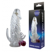 Закрытая прозрачная вибронасадка на пенис Crystal Sleeve Vibe - Erowoman-Eroman - в Набережных Челнах купить с доставкой
