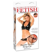 Черный податливый страпон Posable Partner Strap-On - 17,8 см. - Pipedream - купить с доставкой в Набережных Челнах