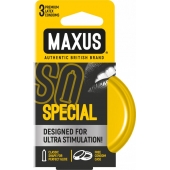 Презервативы с точками и рёбрами в железном кейсе MAXUS Special - 3 шт. - Maxus - купить с доставкой в Набережных Челнах