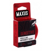 Ультратонкие презервативы в железном кейсе MAXUS Sensitive - 3 шт. - Maxus - купить с доставкой в Набережных Челнах