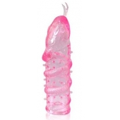 Закрытая рельефная насадка Crystal sleeve snakes в виде змеи с усиками - 14 см. - Erowoman-Eroman - в Набережных Челнах купить с доставкой