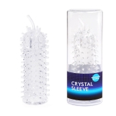 Закрытая рельефная насадка Crystal sleeve с усиками - 12 см. - Erowoman-Eroman - в Набережных Челнах купить с доставкой