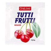 Пробник гель-смазки Tutti-frutti с вишнёвым вкусом - 4 гр. - Биоритм - купить с доставкой в Набережных Челнах