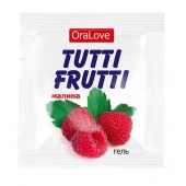 Пробник гель-смазки Tutti-frutti с малиновым вкусом - 4 гр. - Биоритм - купить с доставкой в Набережных Челнах