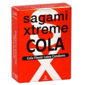 Ароматизированные презервативы Sagami Xtreme COLA - 3 шт. - Sagami - купить с доставкой в Набережных Челнах