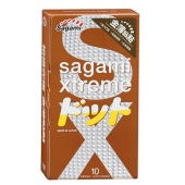 Презервативы Sagami Xtreme FEEL UP с точечной текстурой и линиями прилегания - 10 шт. - Sagami - купить с доставкой в Набережных Челнах