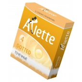 Презервативы Arlette Dotted с точечной текстурой - 3 шт. - Arlette - купить с доставкой в Набережных Челнах