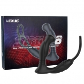Черная анальная пробка NEXUS SIMUL8 с фиксацией на теле кольцами - Nexus Range - в Набережных Челнах купить с доставкой
