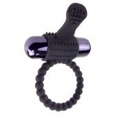 Черное эрекционное виброкольцо Vibrating Silicone Super Ring - Pipedream - в Набережных Челнах купить с доставкой