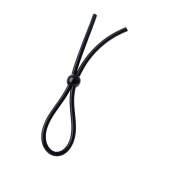 Черное лассо на пенис с одной бусиной - A-toys - в Набережных Челнах купить с доставкой