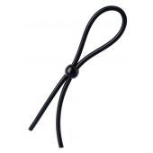 Черное лассо на пенис с одной бусиной - A-toys - в Набережных Челнах купить с доставкой