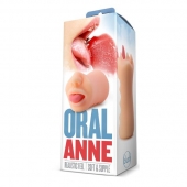 Телесный мастурбатор-ротик с язычком Oral Anne - Blush Novelties - в Набережных Челнах купить с доставкой
