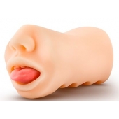 Телесный мастурбатор-ротик с язычком Oral Anne - Blush Novelties - в Набережных Челнах купить с доставкой