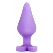 Фиолетовая анальная пробка Naughty Candy Heart Do Me Now - 8,9 см. - Blush Novelties - купить с доставкой в Набережных Челнах