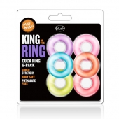 Набор из 6 эрекционных колец King of the Ring - Blush Novelties - в Набережных Челнах купить с доставкой