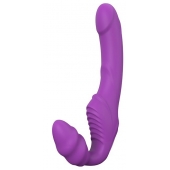 Фиолетовый безремневой вибрострапон DOUBLE DIPPER - Dream Toys - купить с доставкой в Набережных Челнах