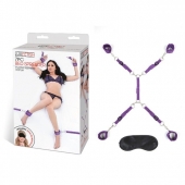 Фиолетовый набор фиксаций на кровати Classic Bedspreader - Lux Fetish - купить с доставкой в Набережных Челнах