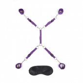 Фиолетовый набор фиксаций на кровати Classic Bedspreader - Lux Fetish - купить с доставкой в Набережных Челнах