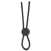 Черное силиконовое лассо на пенис SILICONE LOOP COCK RING - Blush Novelties - в Набережных Челнах купить с доставкой