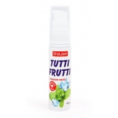 Гель-смазка Tutti-frutti со вкусом сладкой мяты - 30 гр. - Биоритм - купить с доставкой в Набережных Челнах