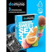 Презервативы для орального секса DOMINO Sweet Sex с ароматом мороженого - 3 шт. - Domino - купить с доставкой в Набережных Челнах