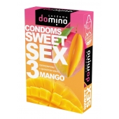 Презервативы для орального секса DOMINO Sweet Sex с ароматом манго - 3 шт. - Domino - купить с доставкой в Набережных Челнах