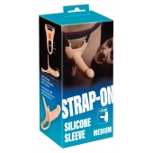 Силиконовый полый страпон на ремнях Silicone Strap-on - 16 см. - Orion - купить с доставкой в Набережных Челнах