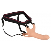 Силиконовый полый страпон на ремнях Silicone Strap-on - 16 см. - Orion - купить с доставкой в Набережных Челнах