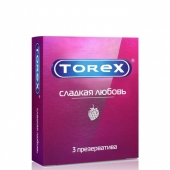 Презервативы Torex  Сладкая любовь  с ароматом клубники - 3 шт. - Torex - купить с доставкой в Набережных Челнах