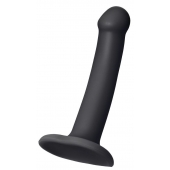 Черный фаллос на присоске Silicone Bendable Dildo S - 17 см. - Strap-on-me - купить с доставкой в Набережных Челнах
