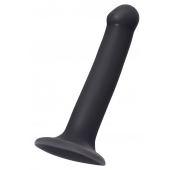 Черный фаллос на присоске Silicone Bendable Dildo M - 18 см. - Strap-on-me - купить с доставкой в Набережных Челнах