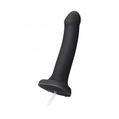 Черный фаллос с имитацией эякуляции Silicon Cum Dildo L - 19,6 см. - Strap-on-me - купить с доставкой в Набережных Челнах