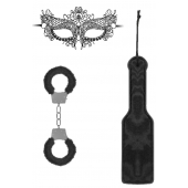 Черный игровой набор Introductory Bondage Kit №4 - Shots Media BV - купить с доставкой в Набережных Челнах