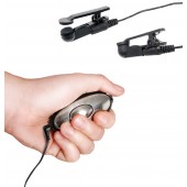 Черные электрические зажимы для сосков Shock Therapy Nipple Clamps - Pipedream - купить с доставкой в Набережных Челнах