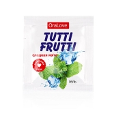 Пробник гель-смазки Tutti-frutti со вкусом мяты - 4 гр. - Биоритм - купить с доставкой в Набережных Челнах