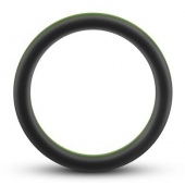 Черно-зеленое эрекционное кольцо Silicone Go Pro Cock Ring - Blush Novelties - в Набережных Челнах купить с доставкой