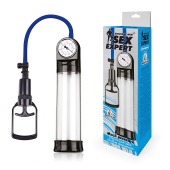 Прозрачная вакуумная помпа Sex Expert с манометром - Sex Expert - в Набережных Челнах купить с доставкой