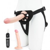 Регулируемые трусики с 2 насадками - 16 и 15 см. - Lux Fetish - купить с доставкой в Набережных Челнах