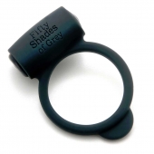Темно-серое эрекционное кольцо Vibrating Love Ring с вибрацией - Fifty Shades of Grey - в Набережных Челнах купить с доставкой