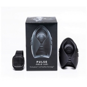 Темно-серый инновационный мужской осциллятор PULSE SOLO LUX с пультом ДУ - Hot Octopuss - в Набережных Челнах купить с доставкой