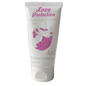 Лубрикант на водной основе с ароматом малины Love Protection Raspberry - 50 мл. - Lola Games - купить с доставкой в Набережных Челнах