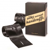 Черные ленты для связывания SILKY SENSUAL HANDCUFFS - Bijoux Indiscrets - купить с доставкой в Набережных Челнах